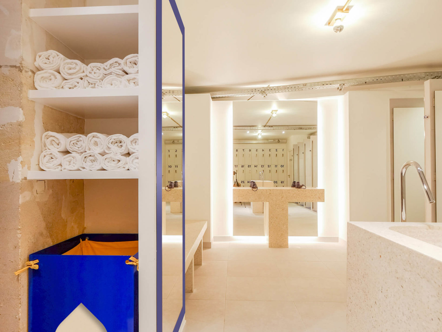 Douches et vestiaire salle de sport paris
